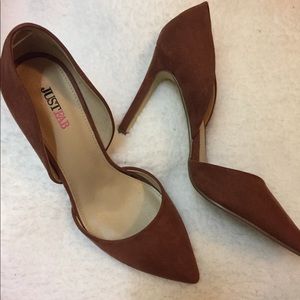 Brown Just fab pointy heels